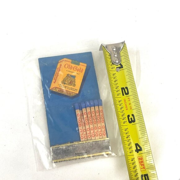 Vintage Old Gold Cigarette Matchbook with Matches and Striker Sealed Packaging - Picture 8 of 8